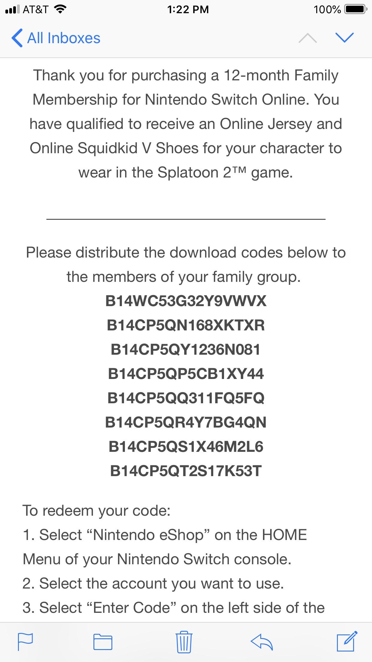Free splatoon 2 download code